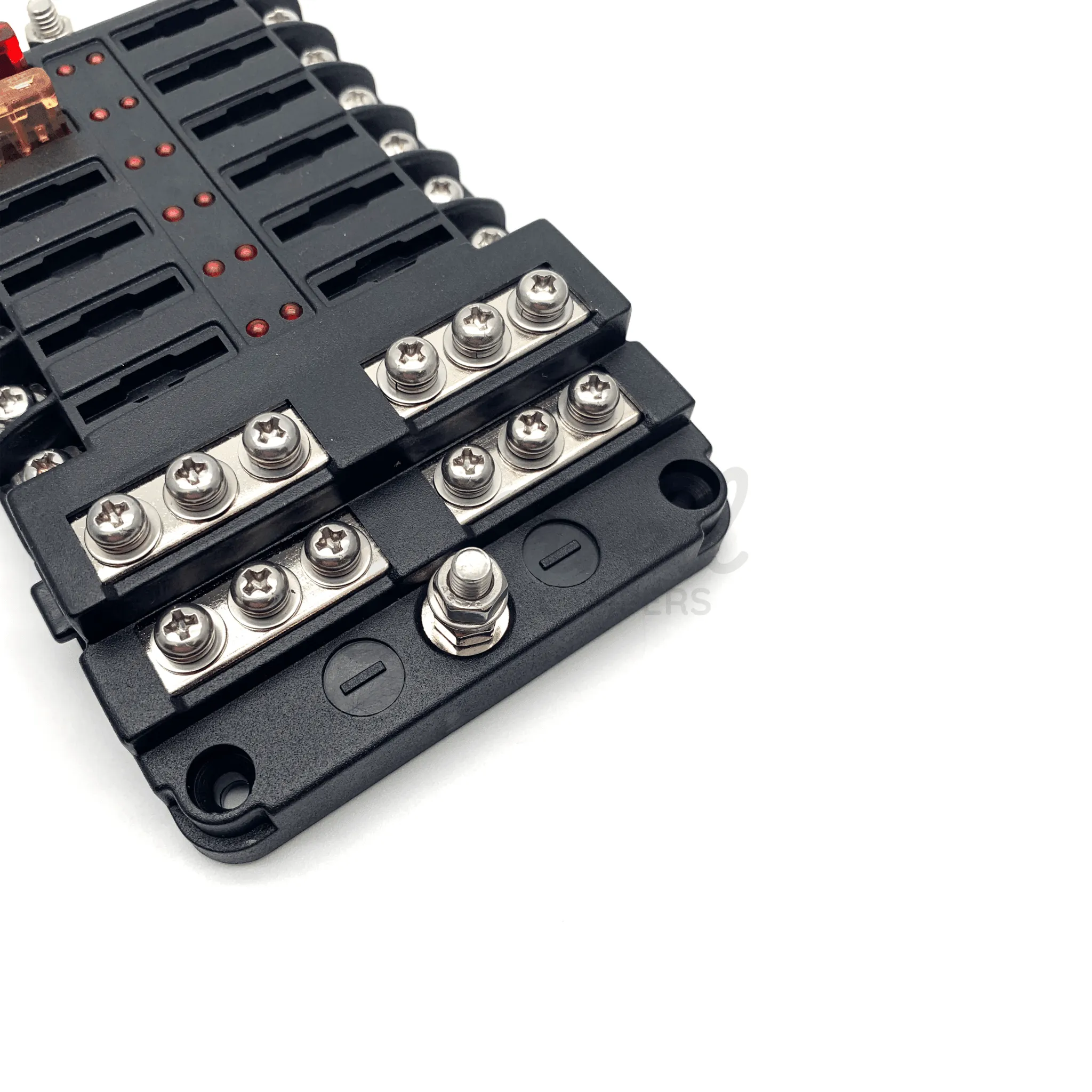 12V 12 Way Blade Fuse Box Block Holder With LED Indicator & Fuses