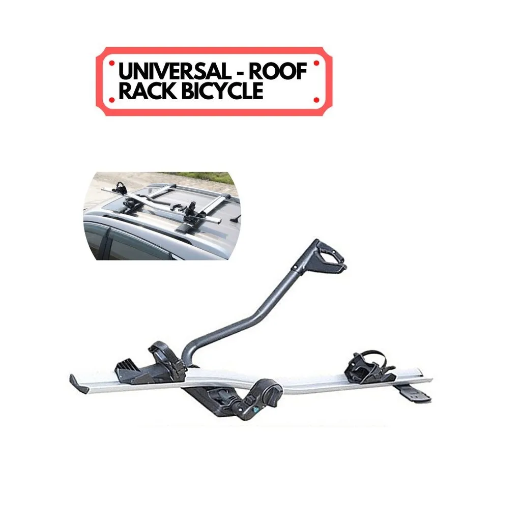 2 x Car Roof Bike Rack, Bike Carrier Silver