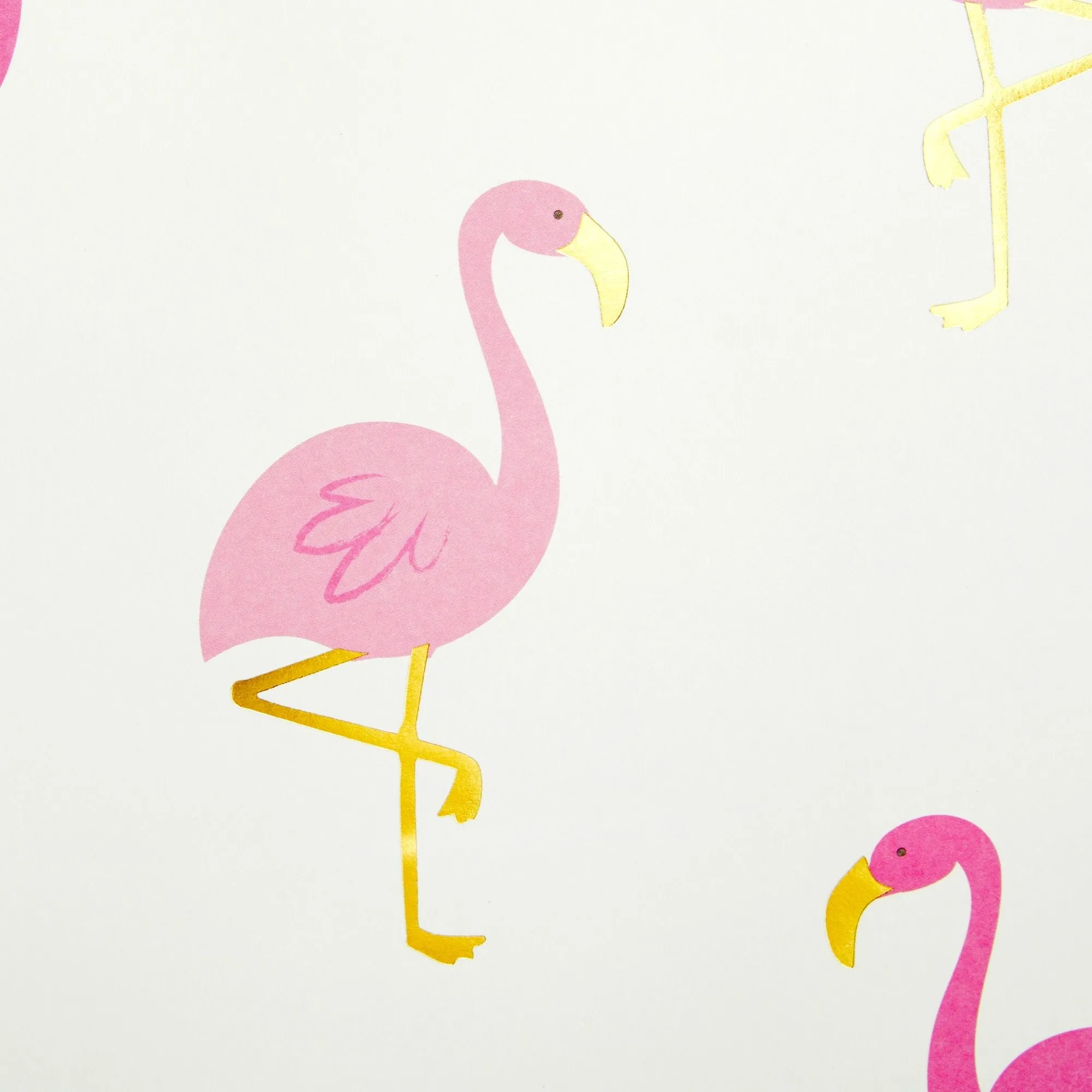 24-Pack Flamingo Birthday Party Favor Gift Bags with Convenient Handles, Medium Size, 8x10x4 inches for Tropical-Themed Decorations (White, Pink Gold Foil Design)