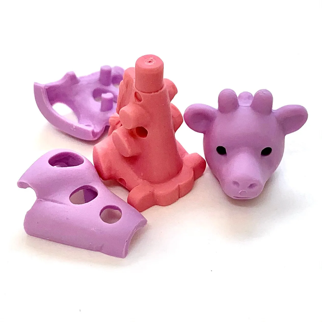 38451 IWAKO Colorz Giraffe -12 sets of 5 Erasers