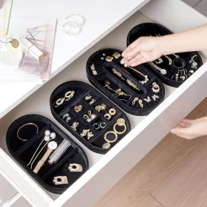 (4 Pcs) Stackable Velvet Jewelry Organizer Tray | ProCase