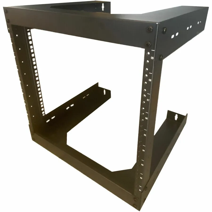 4XEM 9U 18" Deep Wall Mount for Switches and Rackmount Networking Equipment- Black