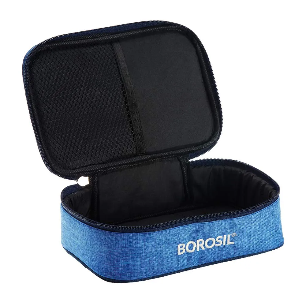 Borosil - Prime Glass Lunch Box 370 Safe Office Tiffin (Transparent) - Set of 2