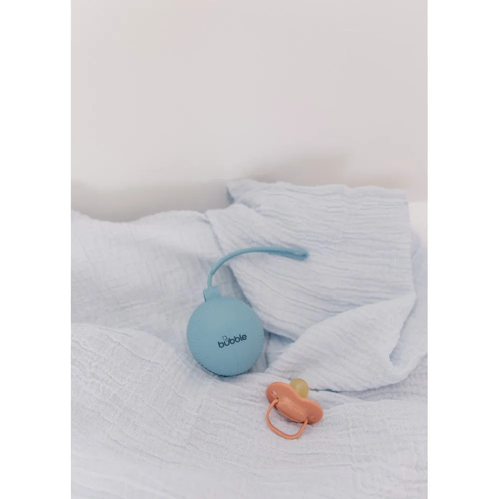 Bubble Silicone Pacifier Holder - Blue