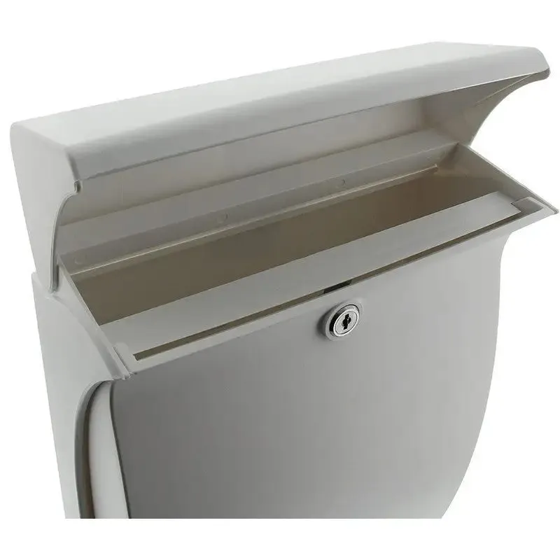 Burg-Wachter Sterling Swing High Quality Plastic Post Box - White