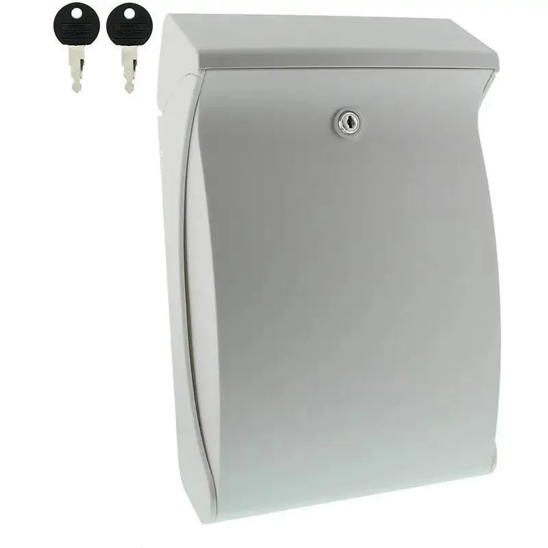 Burg-Wachter Sterling Swing High Quality Plastic Post Box - White