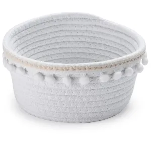 Cotton Rope Storage Basket - Toy Basket, Nursery Baby Laundry Hamper, Decorative
