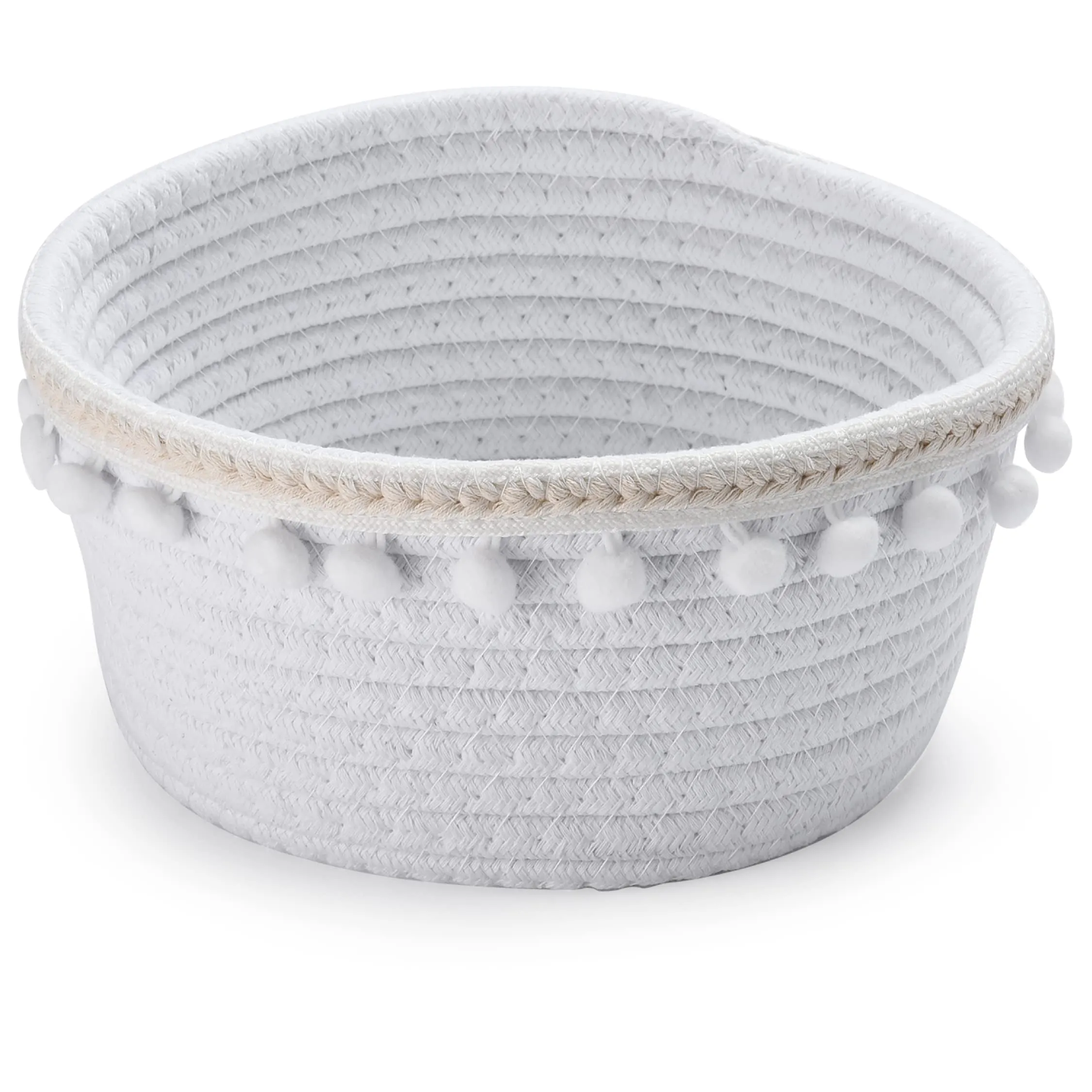 Cotton Rope Storage Basket - Toy Basket, Nursery Baby Laundry Hamper, Decorative