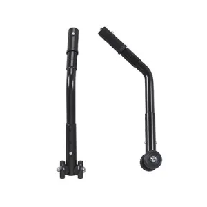 Drive, Adjustable Universal Wheelchair Anti Tipper with Wheels, Black, 1 Pair