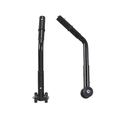 Drive, Adjustable Universal Wheelchair Anti Tipper with Wheels, Black, 1 Pair