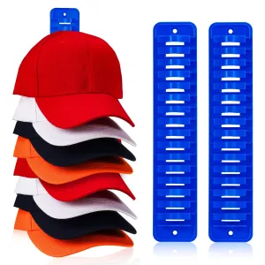 essential Hat Organizer for Baseball Caps Hat Rack for Wall and Door Hat Storage Organizer 1 Pack Blue