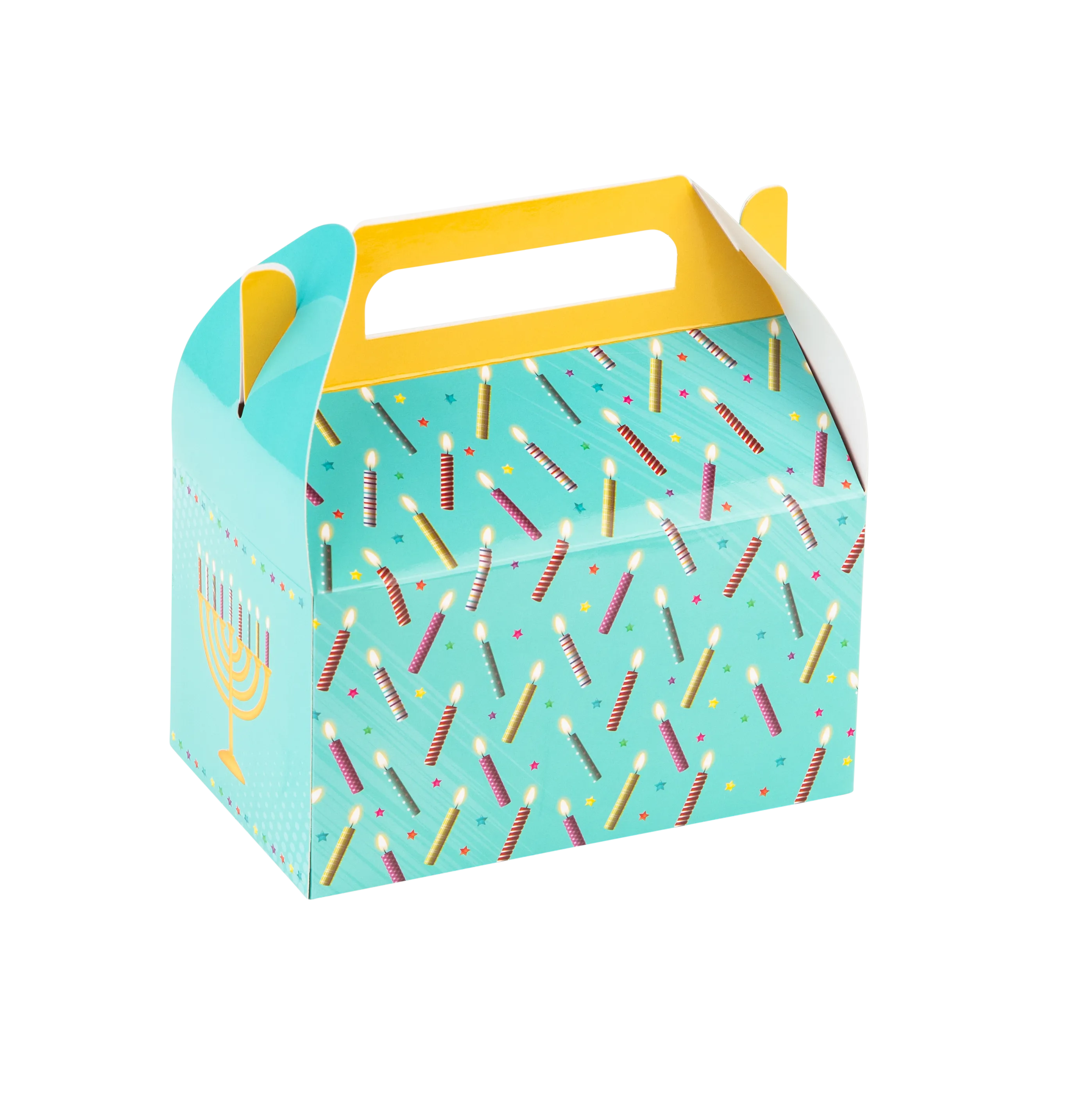 Fun Chanuka Party Favor Treat Boxes Easy Assemble 6.25x3.75x3.5 Inches 20 Pack