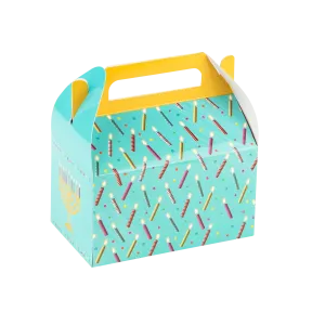 Fun Chanuka Party Favor Treat Boxes Easy Assemble 6.25x3.75x3.5 Inches 20 Pack