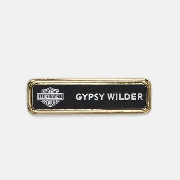 Gold Name Badge Holders - Small Size - Pack of 20