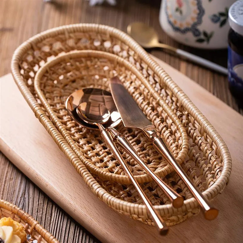 Hand-Woven Wicker Basket