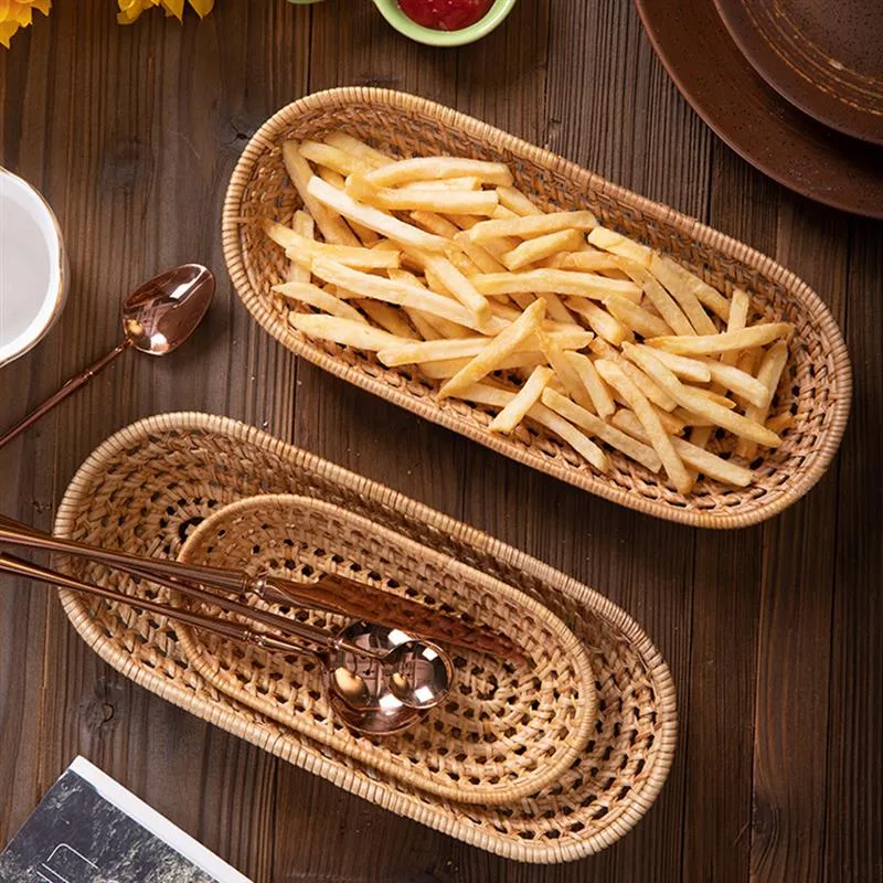 Hand-Woven Wicker Basket