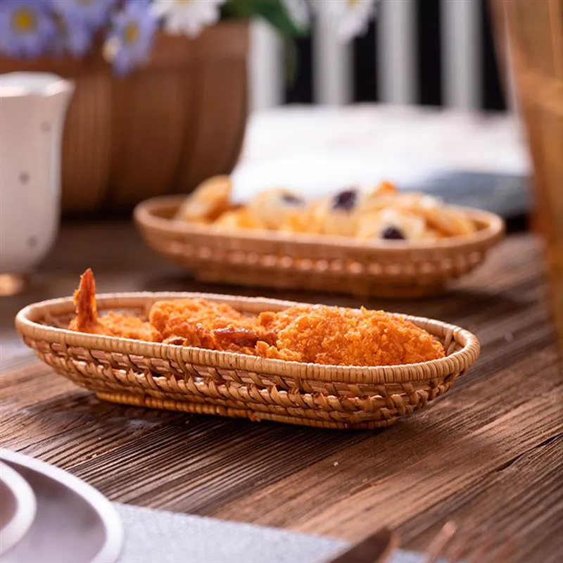 Hand-Woven Wicker Basket