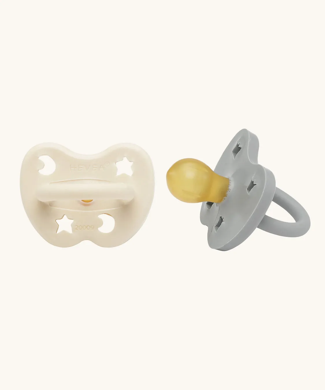 Hevea Round Baby Pacifier 2 Pack - 3-36 Months