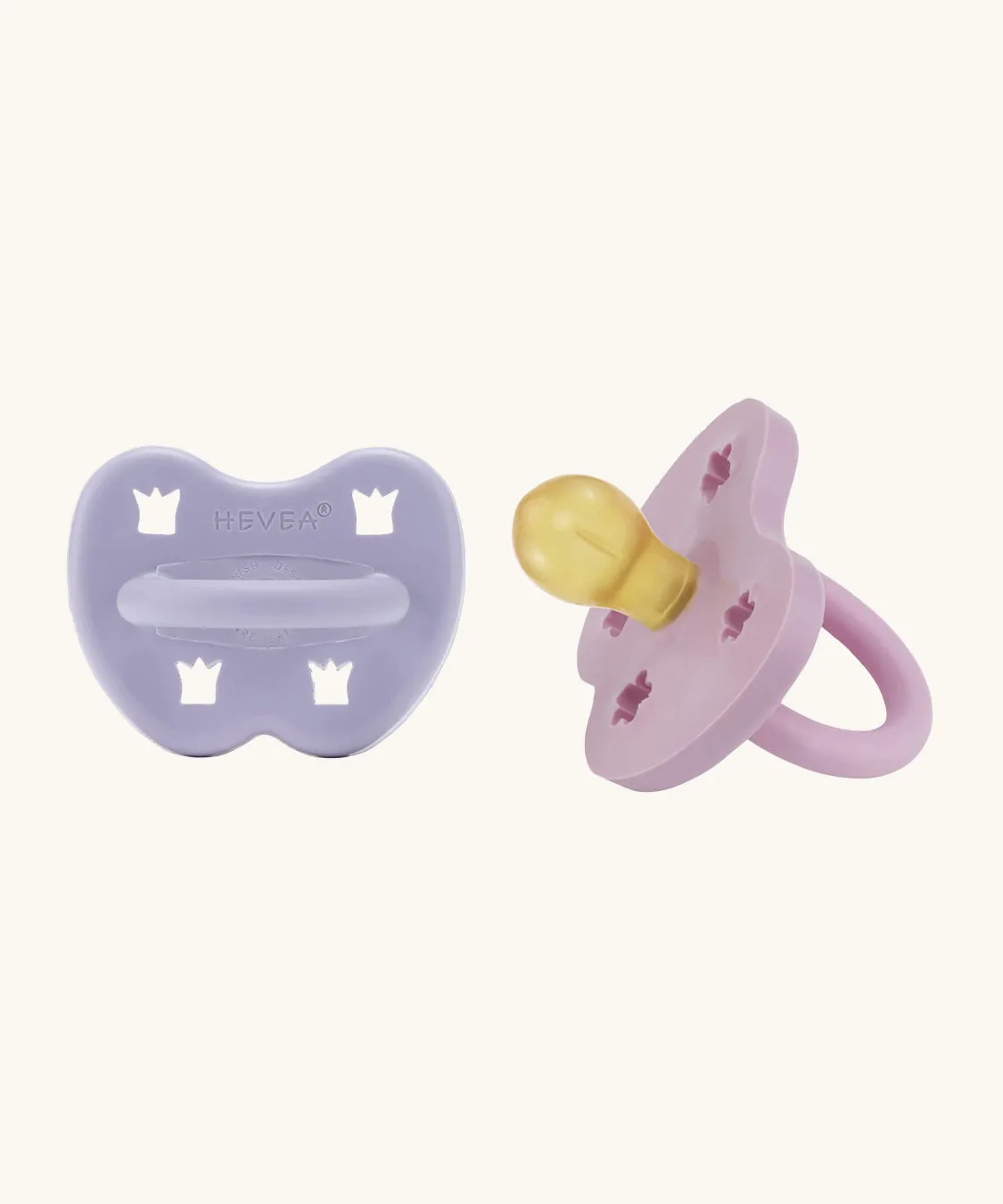 Hevea Round Baby Pacifier 2 Pack - 3-36 Months