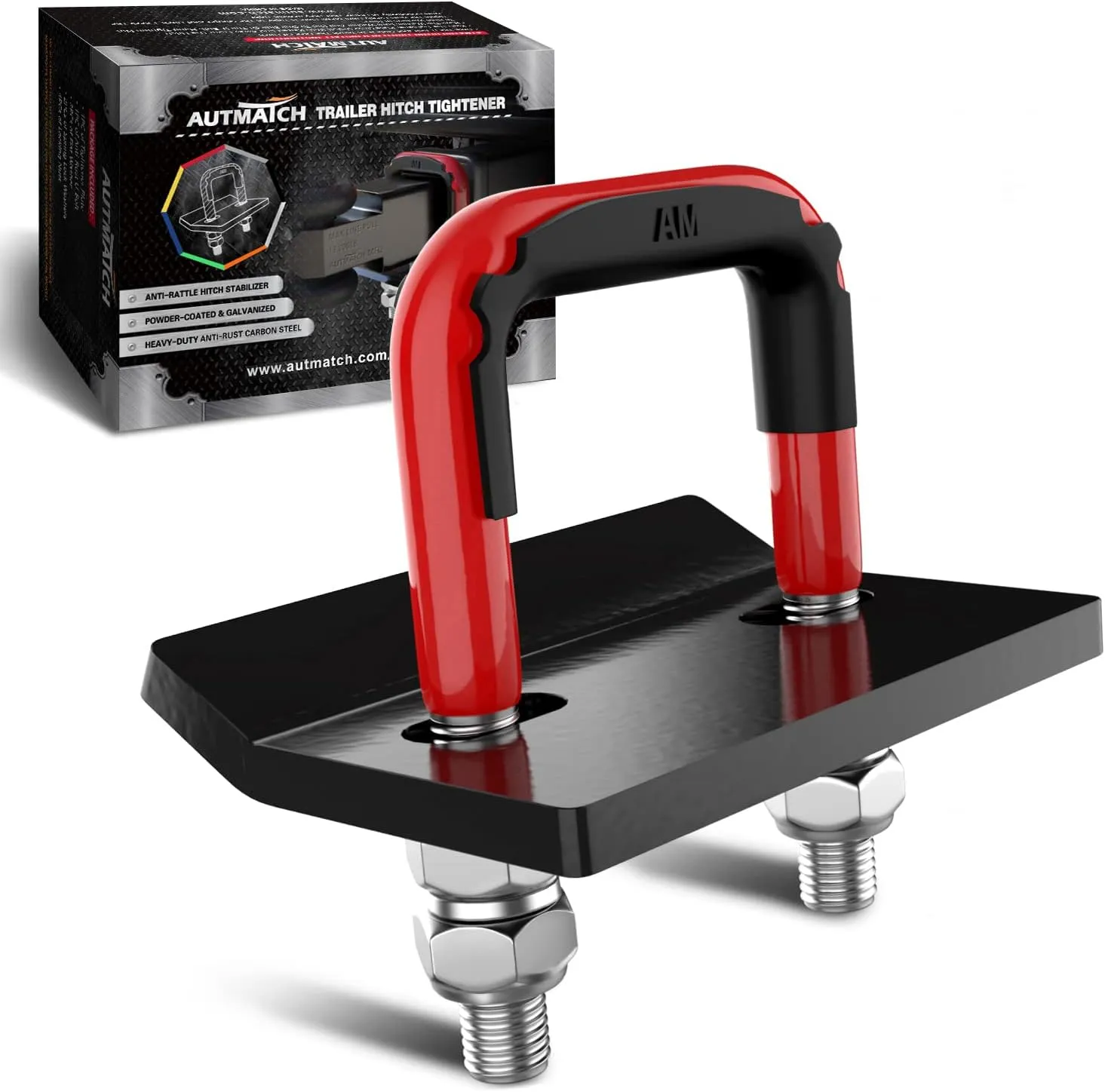Hitch Tightener for 1.25" and 2" Hitches, 304 Stainless Steel Anti-Rattling Stabilizer