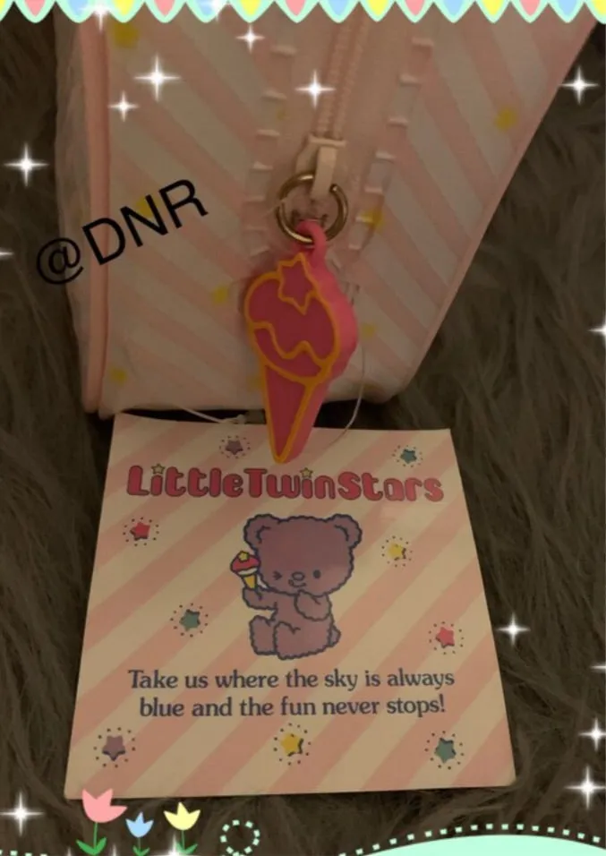 Little Twin Stars Cosmetics Pouch Stowage Case Japan