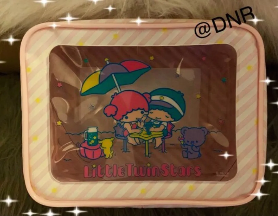Little Twin Stars Cosmetics Pouch Stowage Case Japan