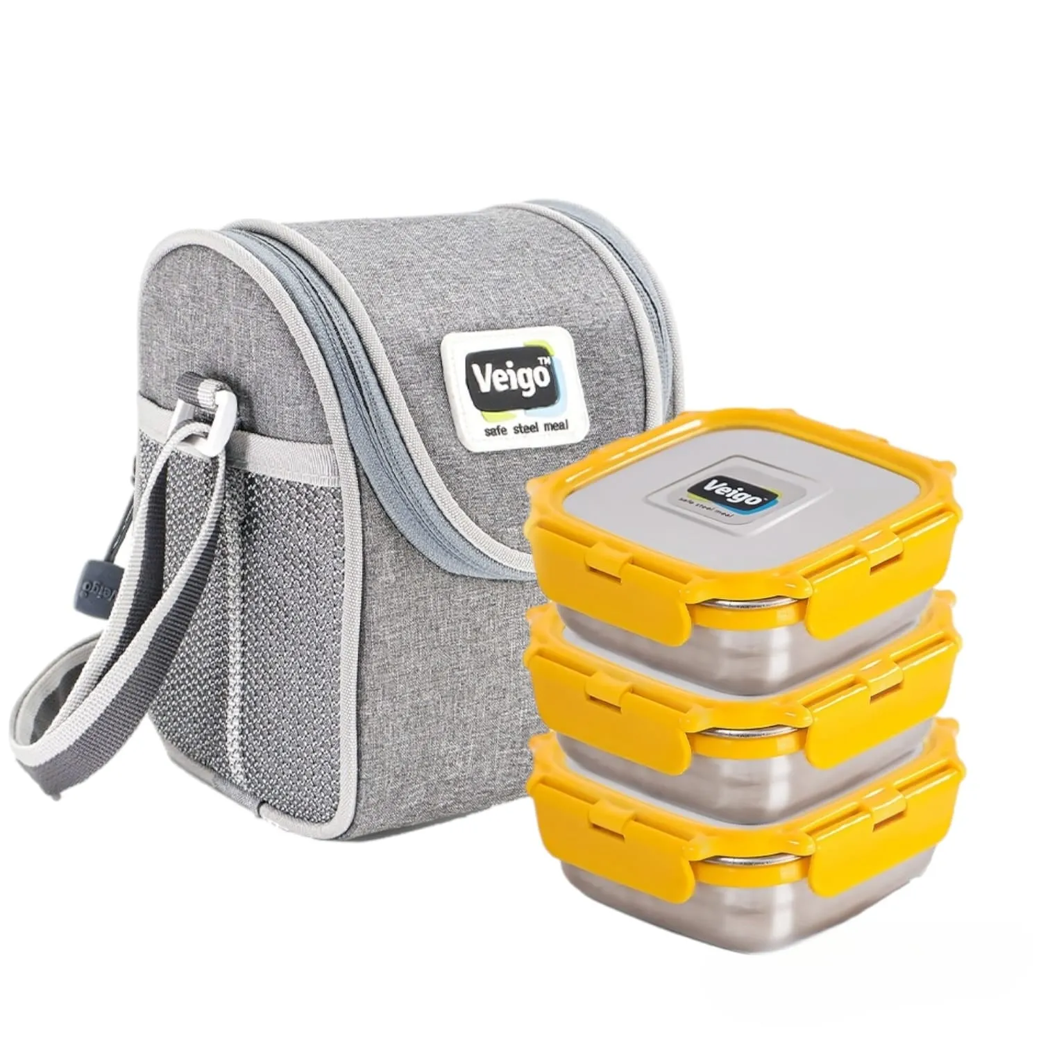 Lunch Boss Combo-Tower of 3 With Lunch Bag