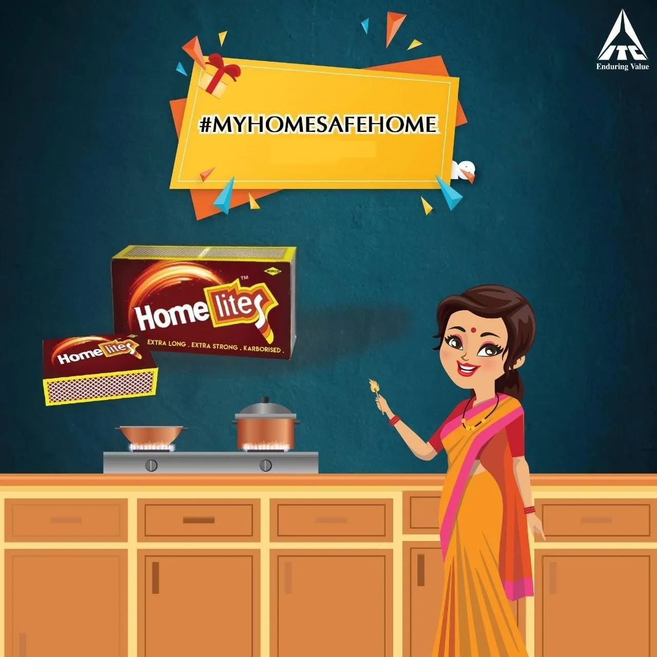 Matchbox/Matchsticks Homelites, Pack of 10 Boxes, 210 Matchsticks per Box, Total 2,100 Matchsticks Home Kitchen, Puja, Lighting use Home/Puja/Depawali/Lighting Use