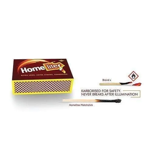 Matchbox/Matchsticks Homelites, Pack of 10 Boxes, 210 Matchsticks per Box, Total 2,100 Matchsticks Home Kitchen, Puja, Lighting use Home/Puja/Depawali/Lighting Use