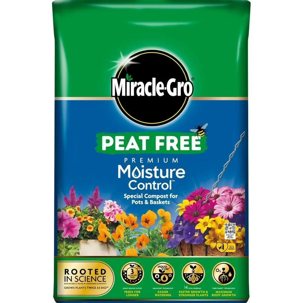 Miracle-Gro 10L Premium Moisture Control Peat Free Compost