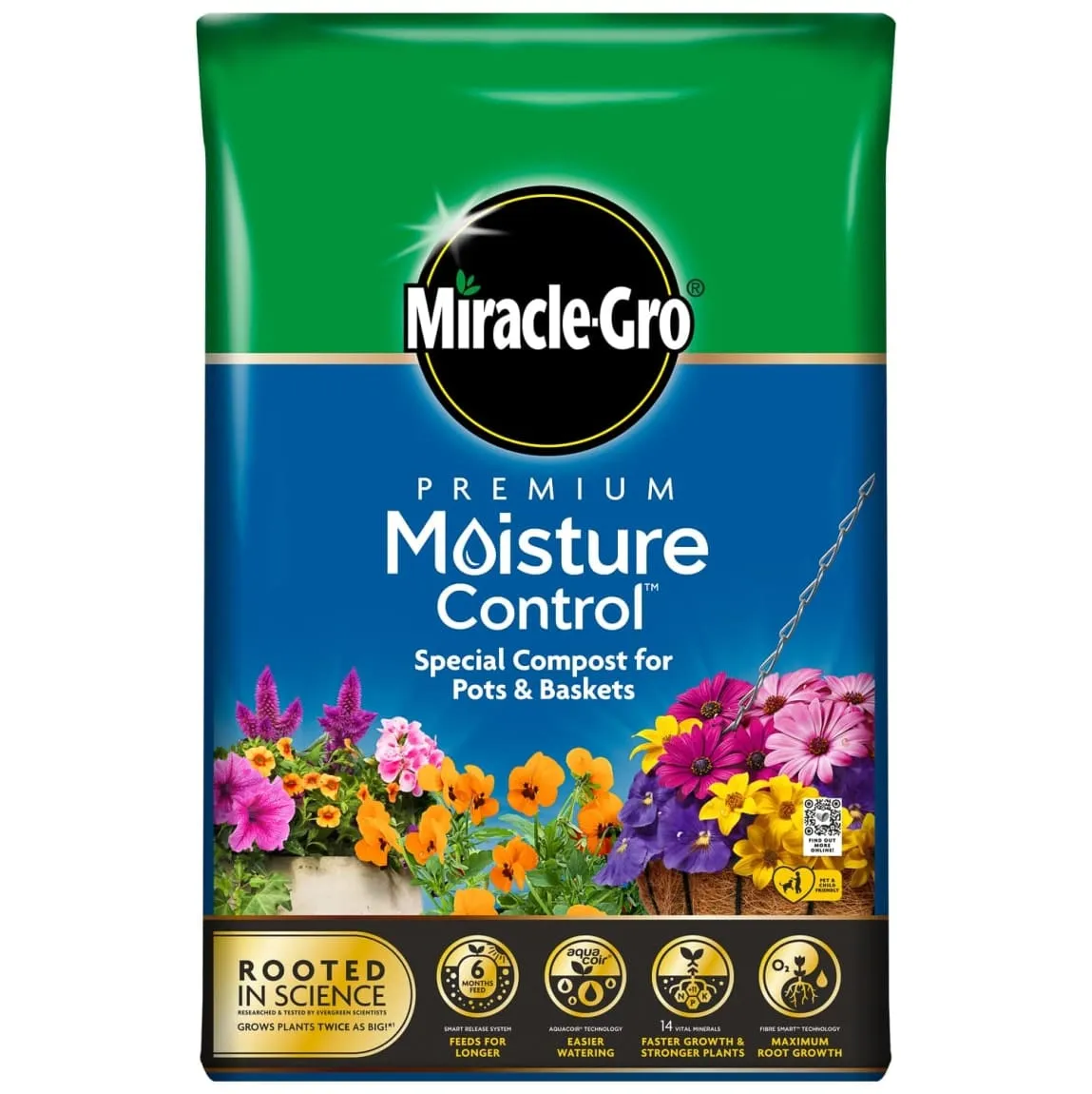 Miracle-Gro Moisture Compost 40L