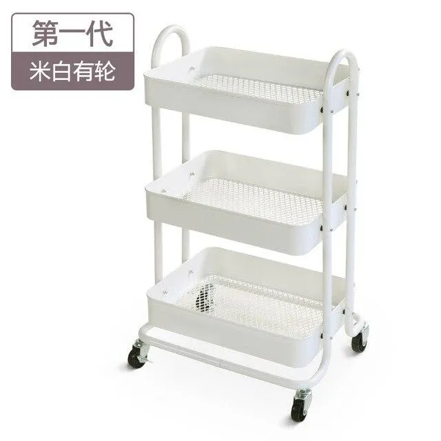 Mobile Racks Carts Wheeled Bedroom Kitchen Storage