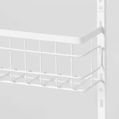 Open Box - 4 Tier Over-The-Door Storage Rack - Brightroom: Adjustable Metal Organizer, Mesh Baskets, Space-Saving Design