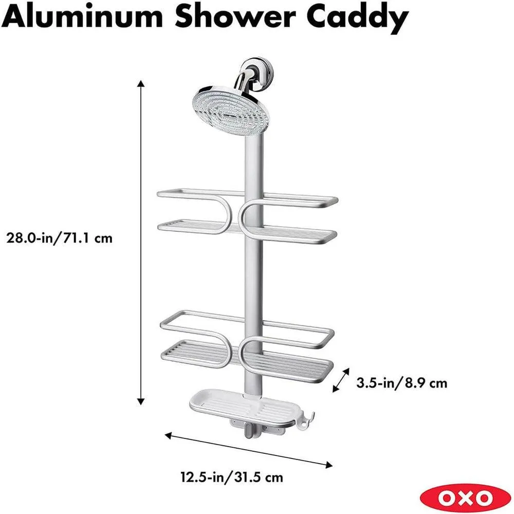 OXO 3 Tier Aluminium Shower Caddy