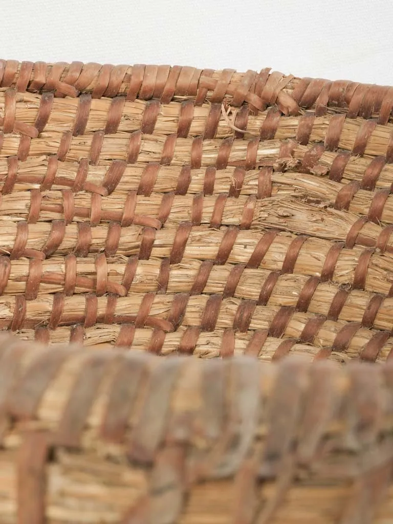 Pair of vintage French baker's  dough proving baskets 15¼"