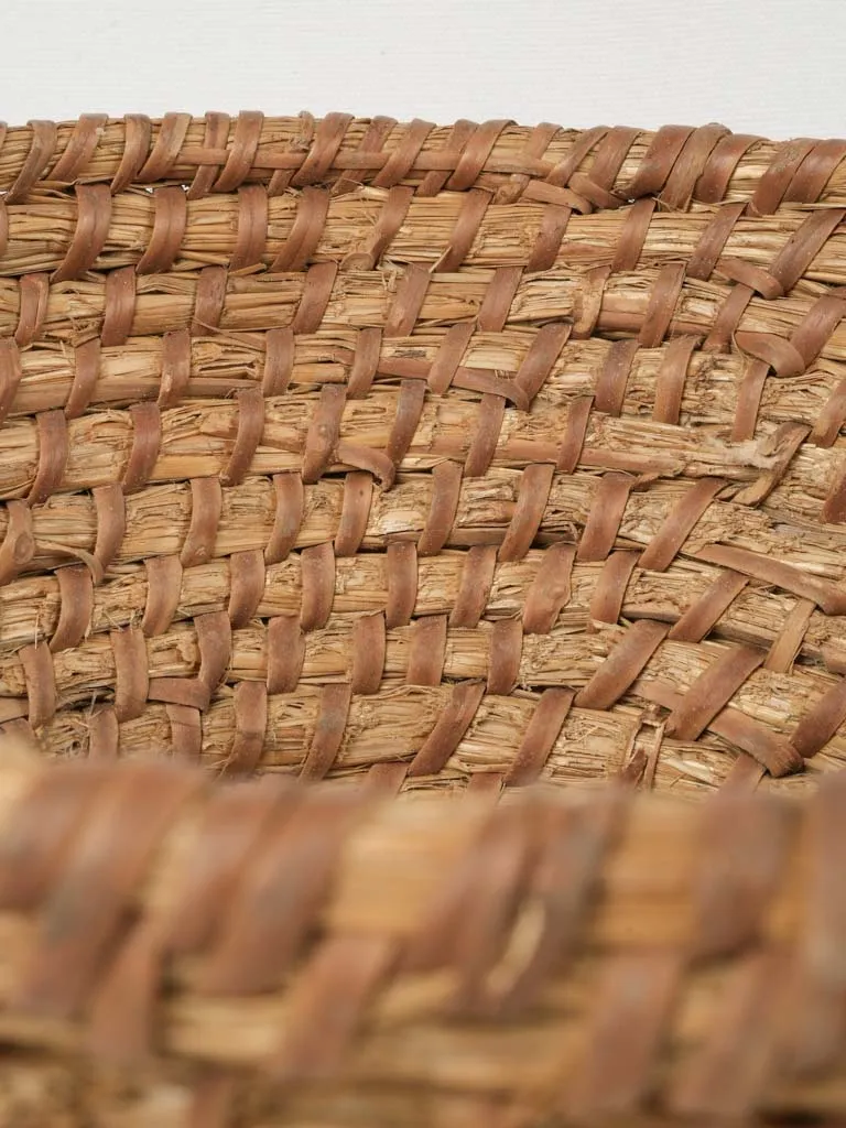 Pair of vintage French baker's  dough proving baskets 15¼"