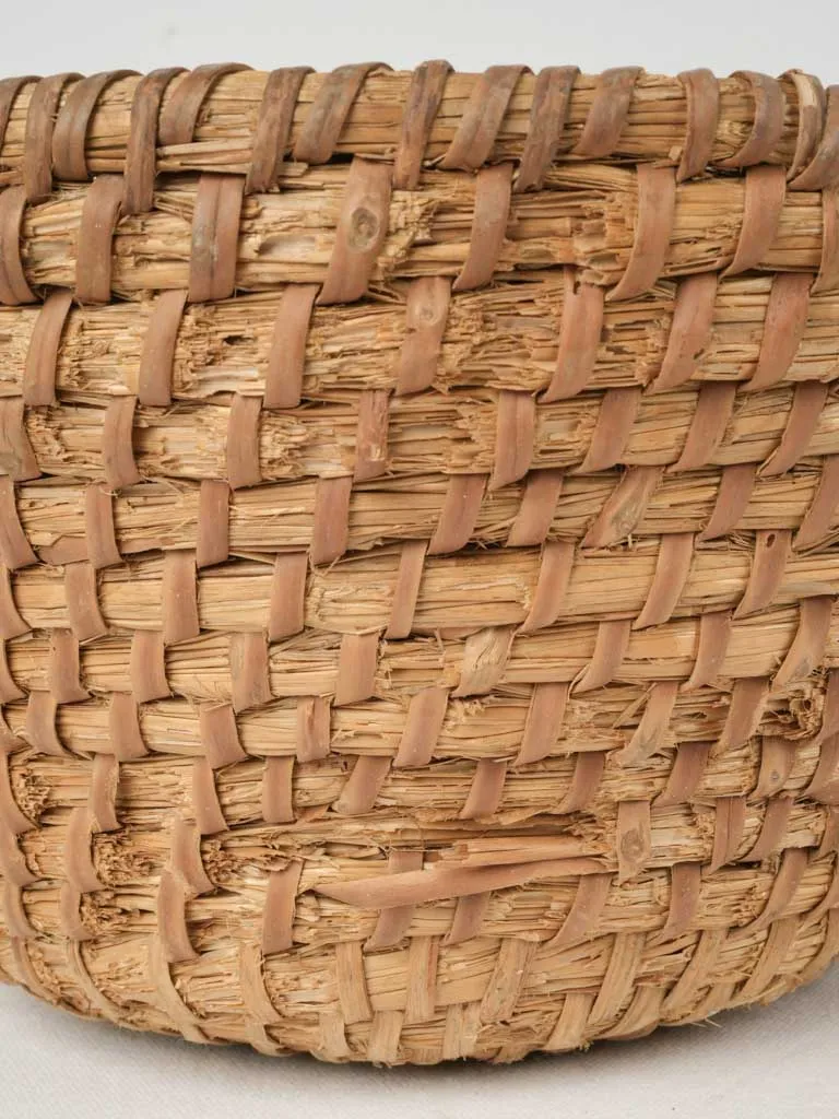 Pair of vintage French baker's  dough proving baskets 15¼"