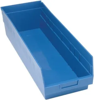 Quantum QSB214 Store-More Shelf Bins, 8.38" x 23.63" x 6"