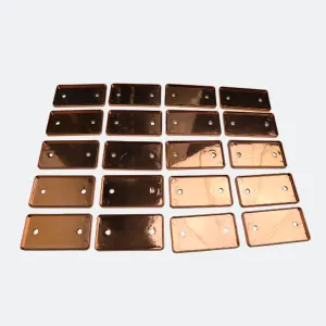 Rose Gold Name Badge Holders - Large Size - Pack of 20