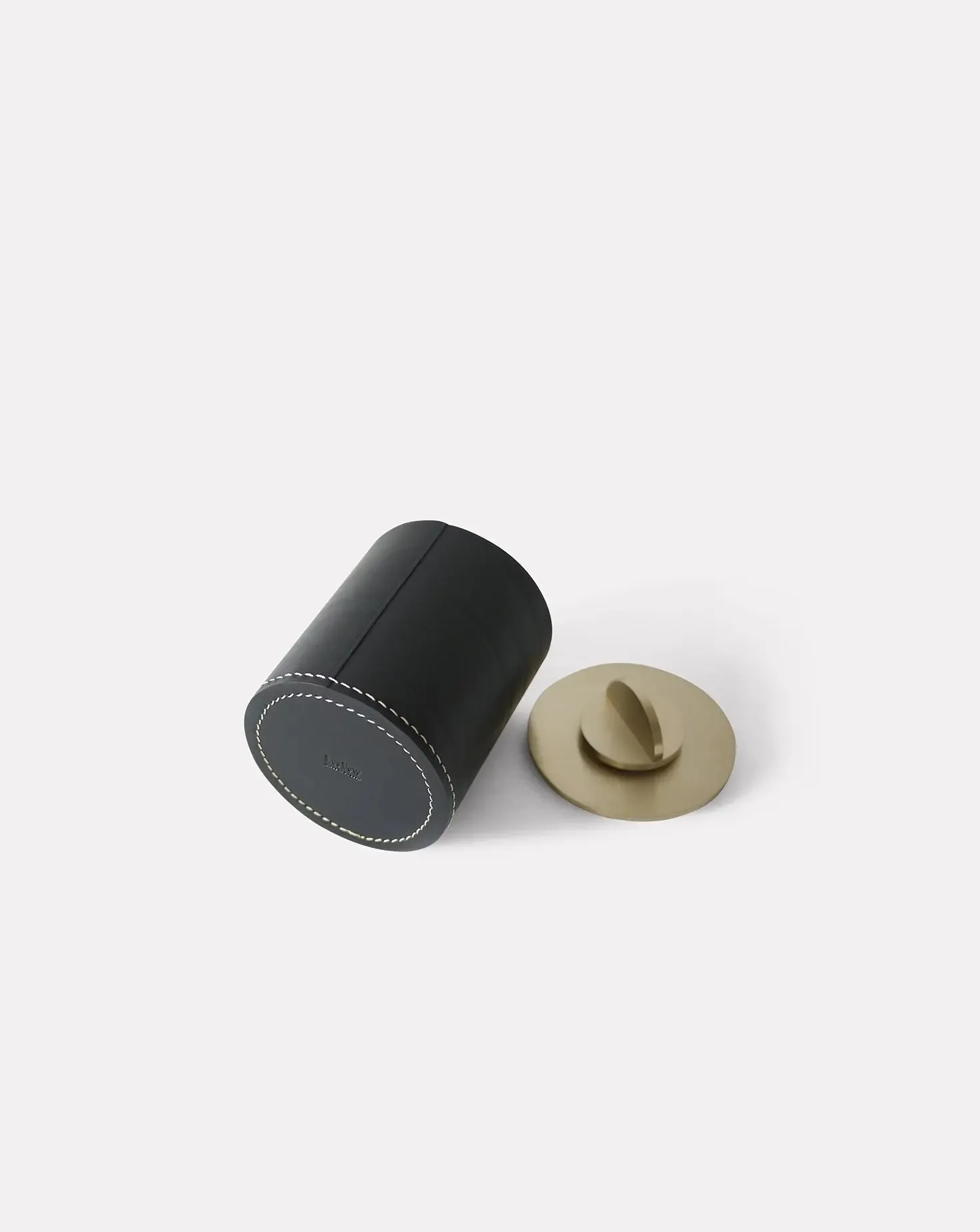 Set of 2 Julie Black XL Leather Box