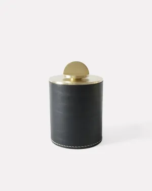 Set of 2 Julie Black XL Leather Box