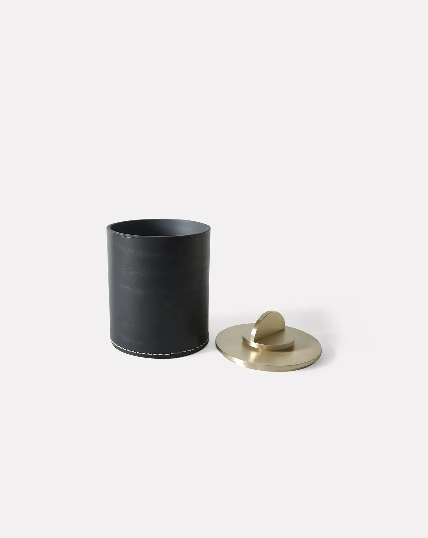 Set of 2 Julie Black XL Leather Box