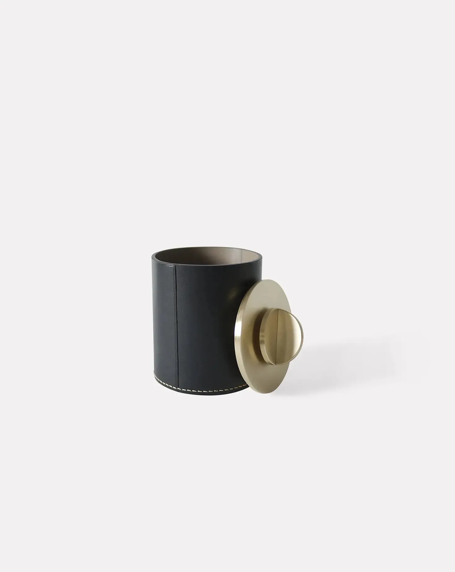Set of 2 Julie Black XL Leather Box