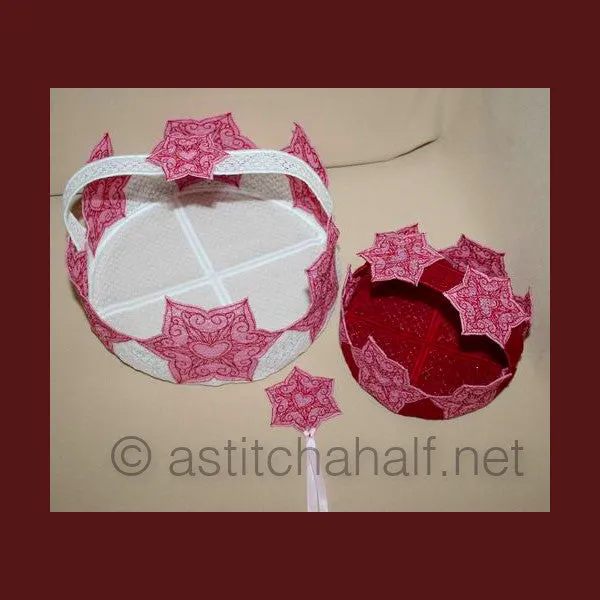 Snow Flower Freestanding Lace Baskets