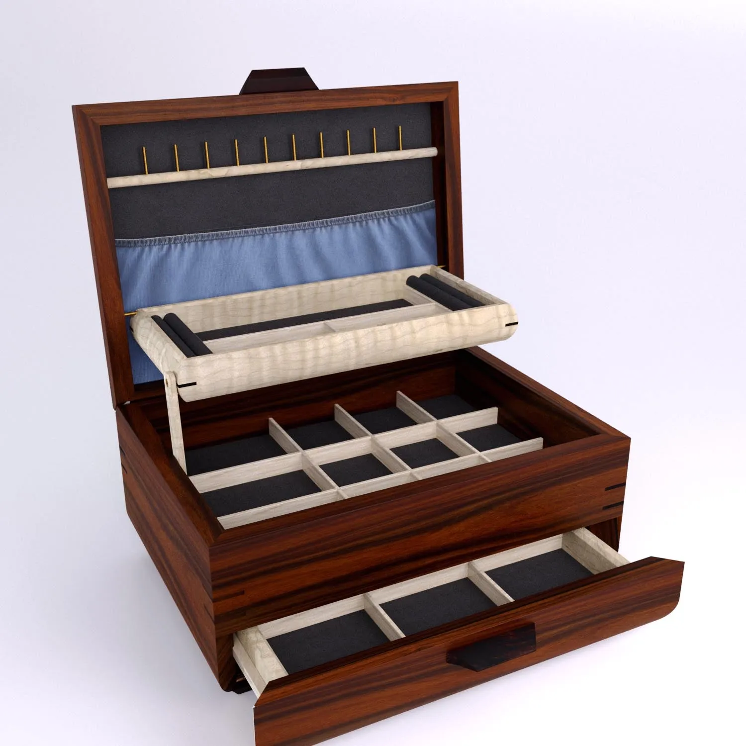 Sophisticated Large Jewelry Box (Chest)
