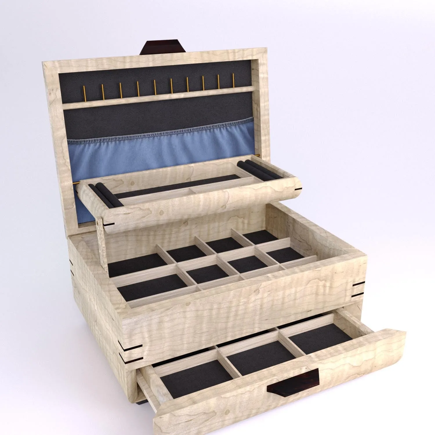 Sophisticated Large Jewelry Box (Chest)