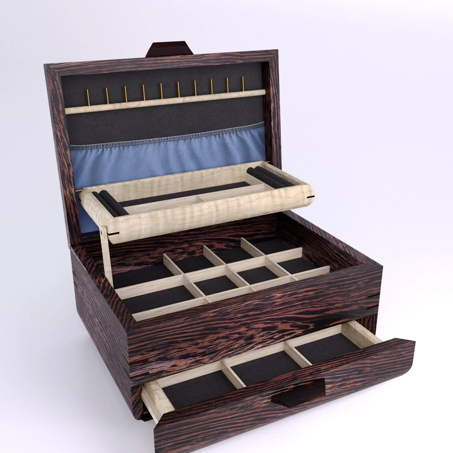 Sophisticated Large Jewelry Box (Chest)