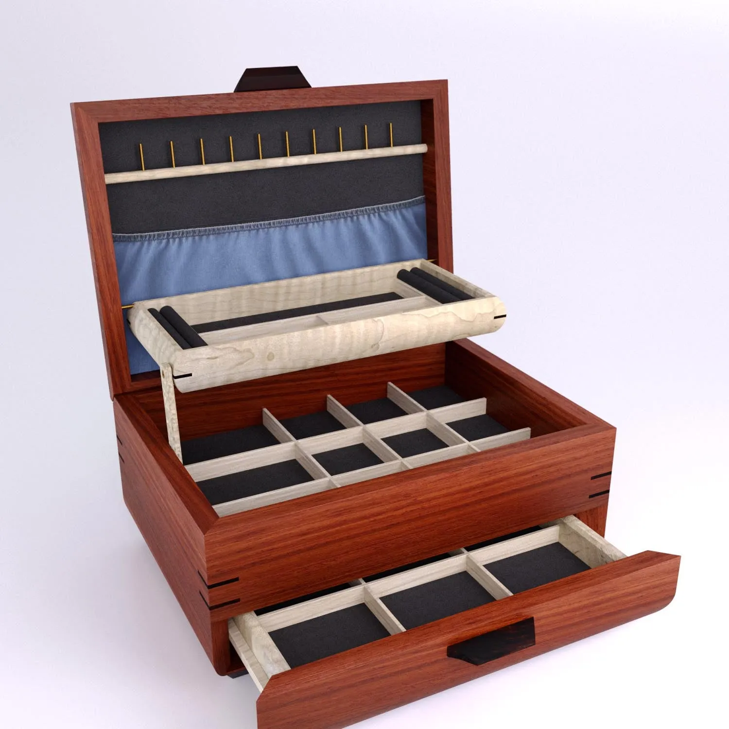 Sophisticated Large Jewelry Box (Chest)