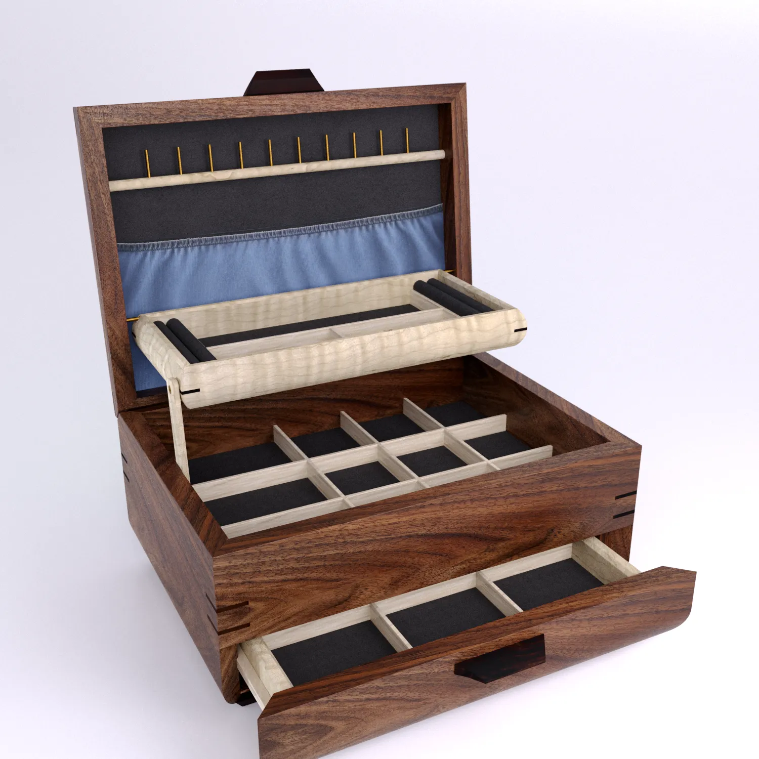 Sophisticated Large Jewelry Box (Chest)