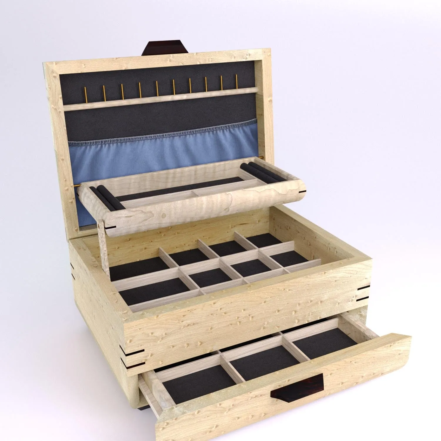 Sophisticated Large Jewelry Box (Chest)